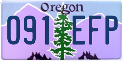 OR license plate 091EFP