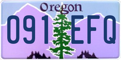 OR license plate 091EFQ