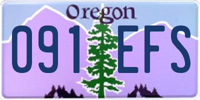 OR license plate 091EFS