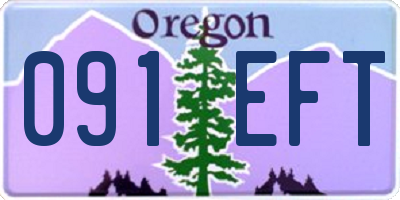 OR license plate 091EFT