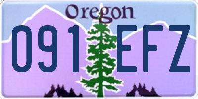 OR license plate 091EFZ
