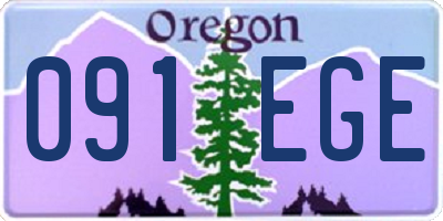 OR license plate 091EGE