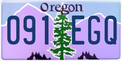 OR license plate 091EGQ