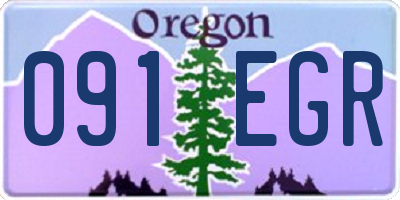 OR license plate 091EGR