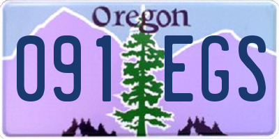 OR license plate 091EGS