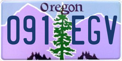OR license plate 091EGV