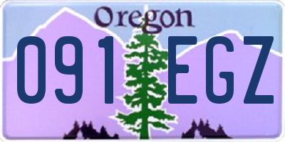 OR license plate 091EGZ
