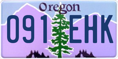 OR license plate 091EHK