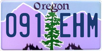 OR license plate 091EHM