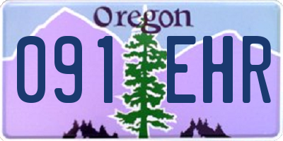OR license plate 091EHR