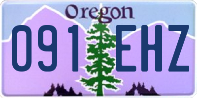 OR license plate 091EHZ