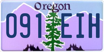 OR license plate 091EIH