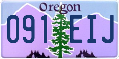OR license plate 091EIJ