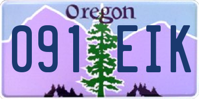 OR license plate 091EIK