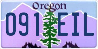 OR license plate 091EIL