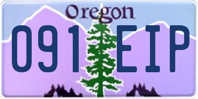 OR license plate 091EIP