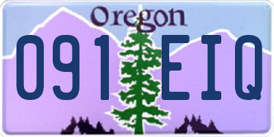 OR license plate 091EIQ