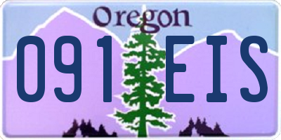 OR license plate 091EIS