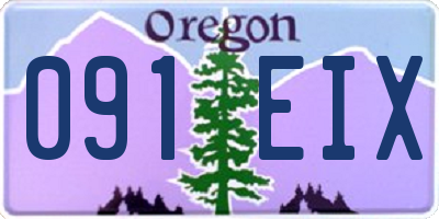 OR license plate 091EIX