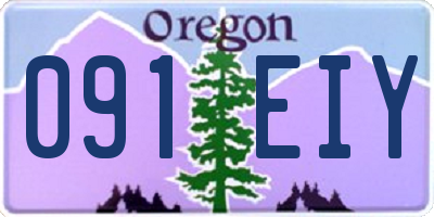 OR license plate 091EIY
