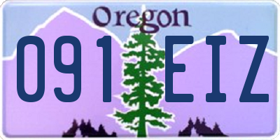 OR license plate 091EIZ