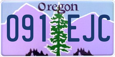 OR license plate 091EJC