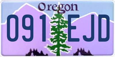 OR license plate 091EJD