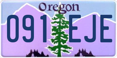 OR license plate 091EJE
