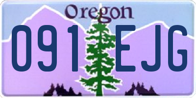 OR license plate 091EJG