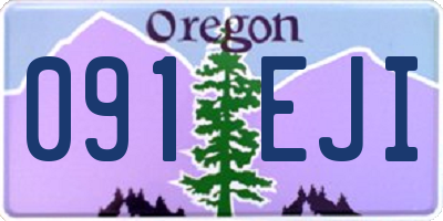 OR license plate 091EJI