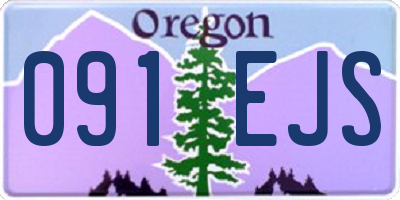 OR license plate 091EJS