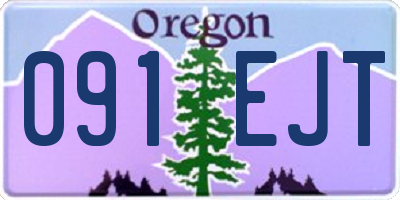 OR license plate 091EJT