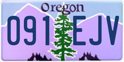 OR license plate 091EJV