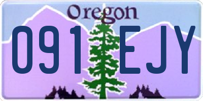 OR license plate 091EJY