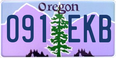 OR license plate 091EKB