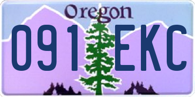 OR license plate 091EKC