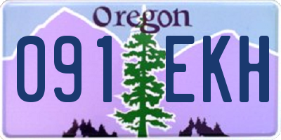 OR license plate 091EKH