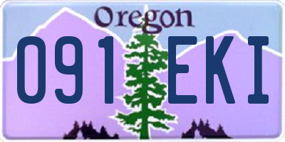 OR license plate 091EKI