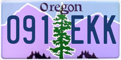 OR license plate 091EKK