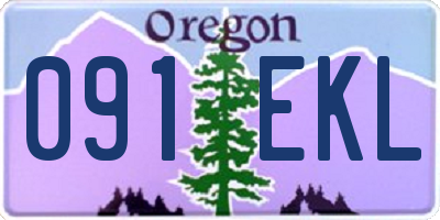OR license plate 091EKL