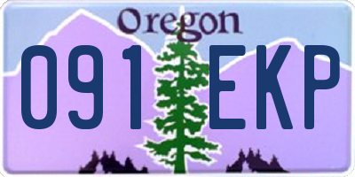 OR license plate 091EKP