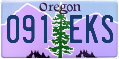 OR license plate 091EKS
