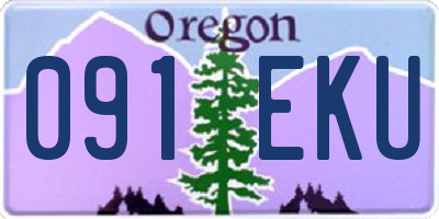 OR license plate 091EKU