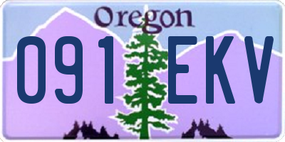 OR license plate 091EKV