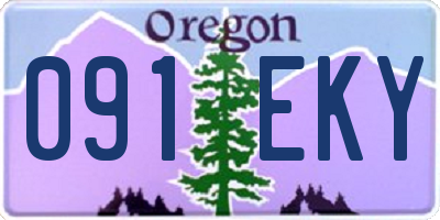 OR license plate 091EKY
