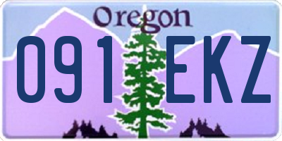 OR license plate 091EKZ
