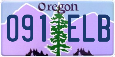 OR license plate 091ELB