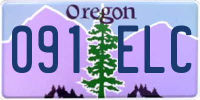 OR license plate 091ELC