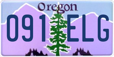 OR license plate 091ELG