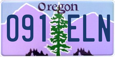 OR license plate 091ELN